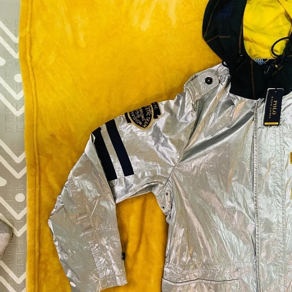 Rare vintage Ralph Lauren chrome coat